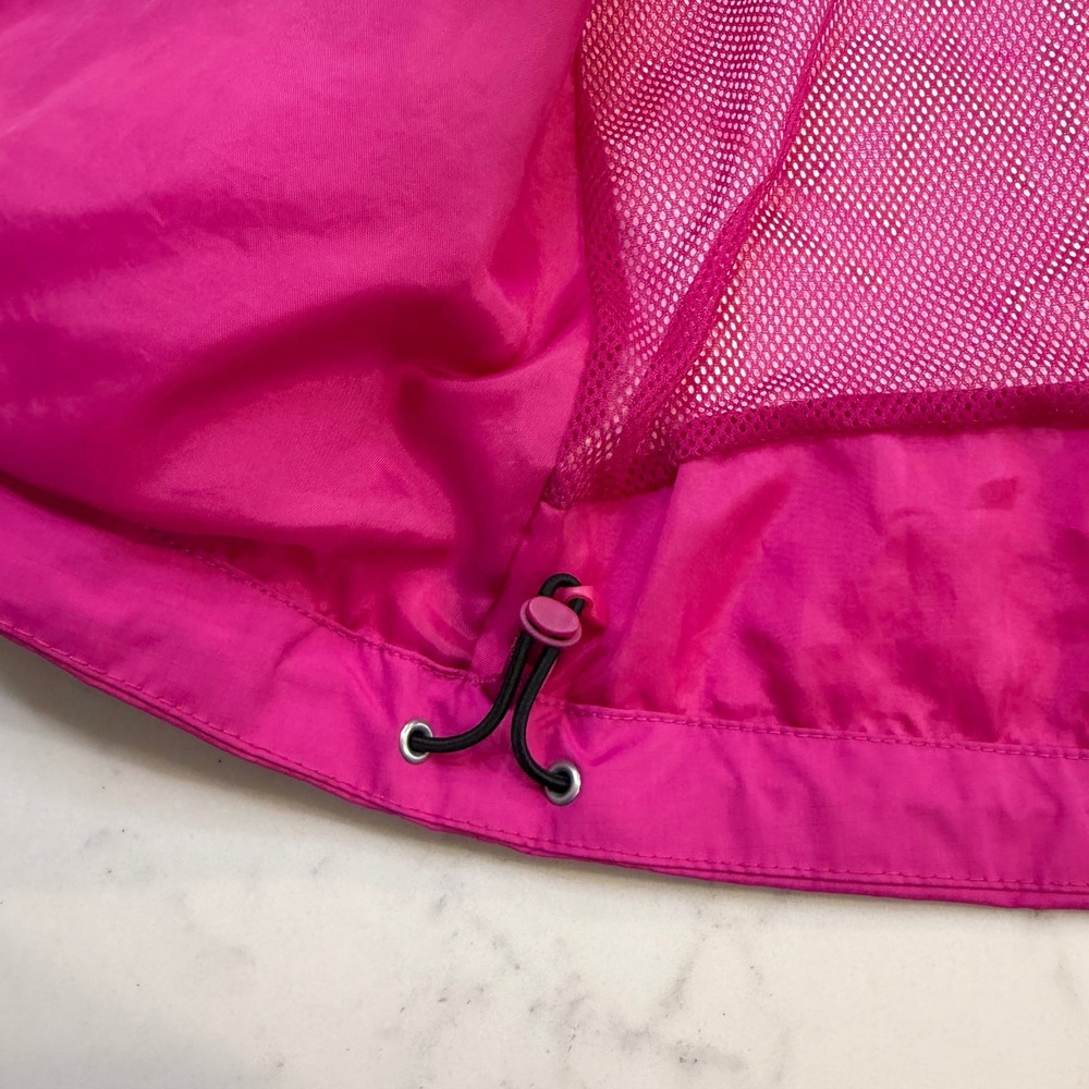 The North Face Womens Antora Rain Jacket XL Pink Black Hooded Windbreaker Shell - Picture 9 of 10